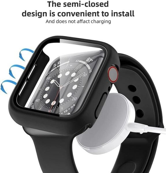 Apple Watch SE Ekran Koruyucu Kılıf Sert PC Kasa Watch SE 40mm