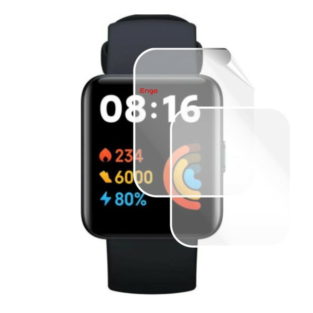 Xiaomi Redmi Watch 2 Lite Ekran Koruyucu Tam Kaplama TPU Film 2 Adet