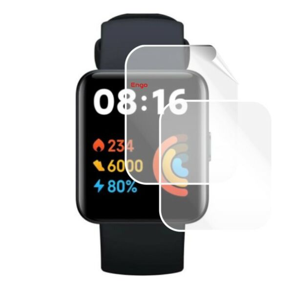 Xiaomi Redmi Watch 2 Lite Ekran Koruyucu Tam Kaplama TPU Film 2 Adet
