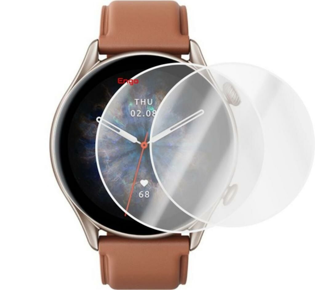 Amazfit Gtr 3 Pro Saat Ekran Koruyucu Tam Kaplama TPU Film 2 Adet