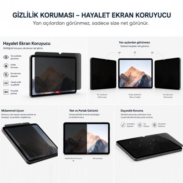 Nubia Pad Pro Hayalet Ekran Koruyucu 10.9 inç 9H Nano