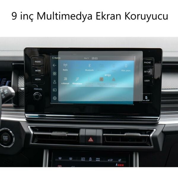 SsangYong Torres Mat Ekran Koruyucu Multimedya ve Gösterge