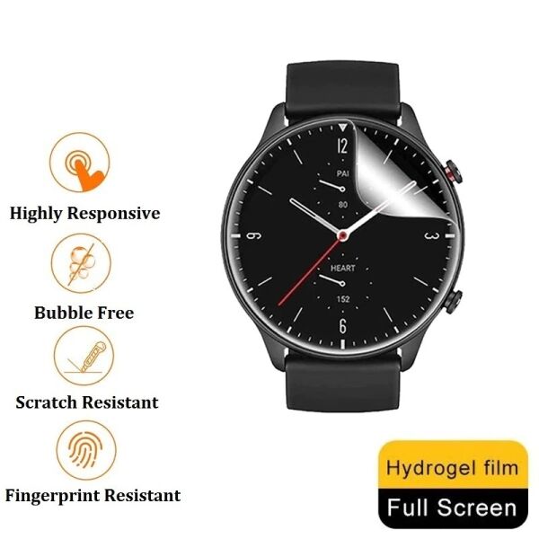 Amazfit GTS 2 mini 40mm Ekran Koruyucu Tam Kaplama TPU Film 2 Adet