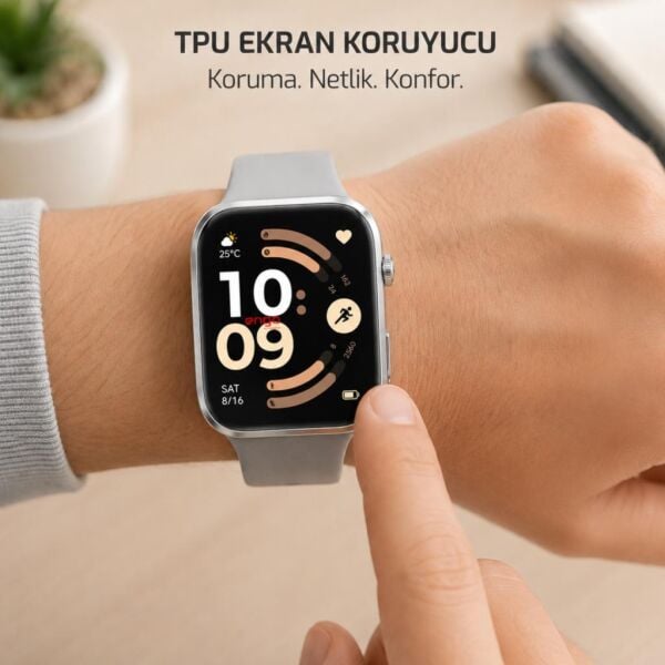 Redmi Watch 6 Ekran Koruyucu TPU Şeffaf Film 2 Adet