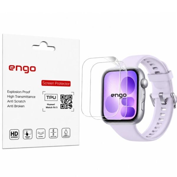 Huawei Watch Fit 5 Ekran Koruyucu TPU Şeffaf Film 2 Adet