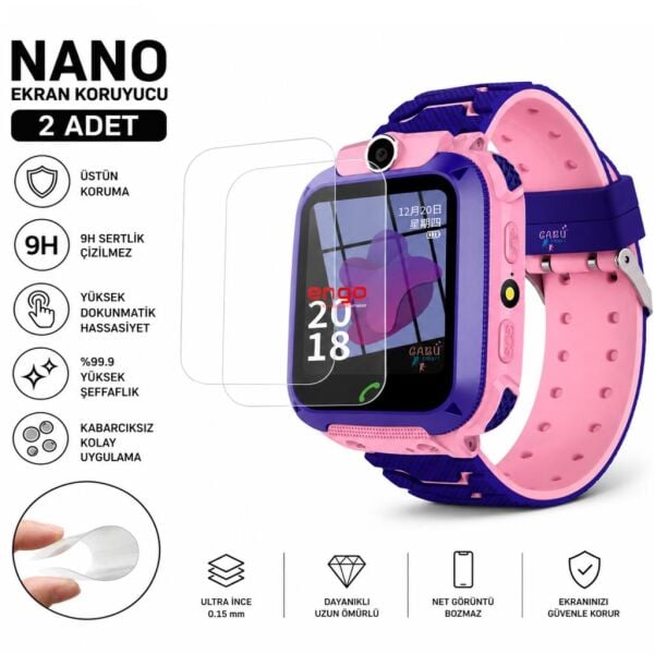 BabySmart Q12 Ekran Koruyucu Nano Şeffaf 2 Adet