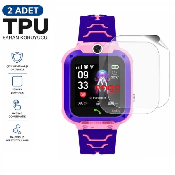 BabySmart Q12 Ekran Koruyucu TPU Şeffaf Film 2 Adet