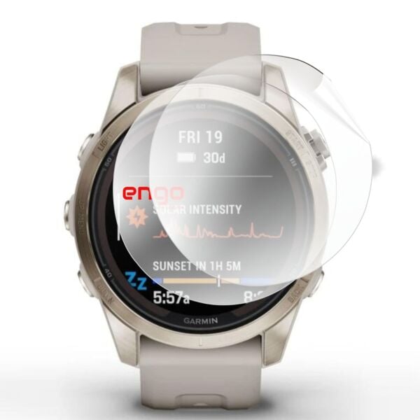 Garmin Fenix 7S Pro Ekran Koruyucu TPU Şeffaf Film 2 Adet