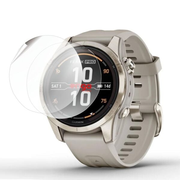 Garmin Fenix 7S Pro Ekran Koruyucu TPU Şeffaf Film 2 Adet
