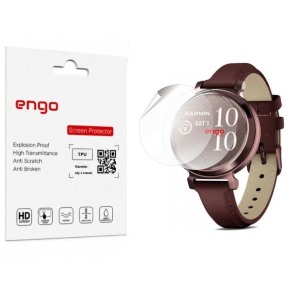 Garmin Lily 2 Classic Ekran Koruyucu TPU Şeffaf Film 2 Adet