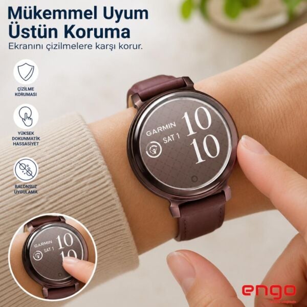 Garmin Lily 2 Classic Ekran Koruyucu TPU Şeffaf Film 2 Adet