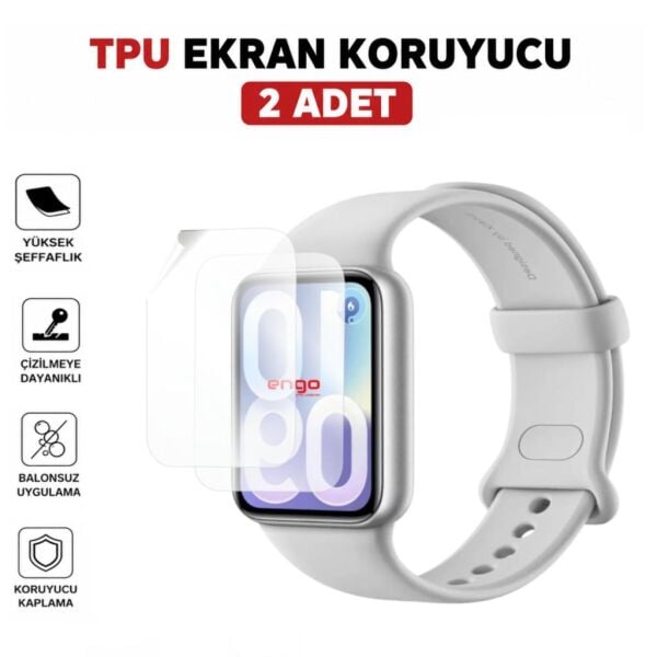 Xiaomi Smart Band 10 Pro Ekran Koruyucu TPU Film 2 Adet
