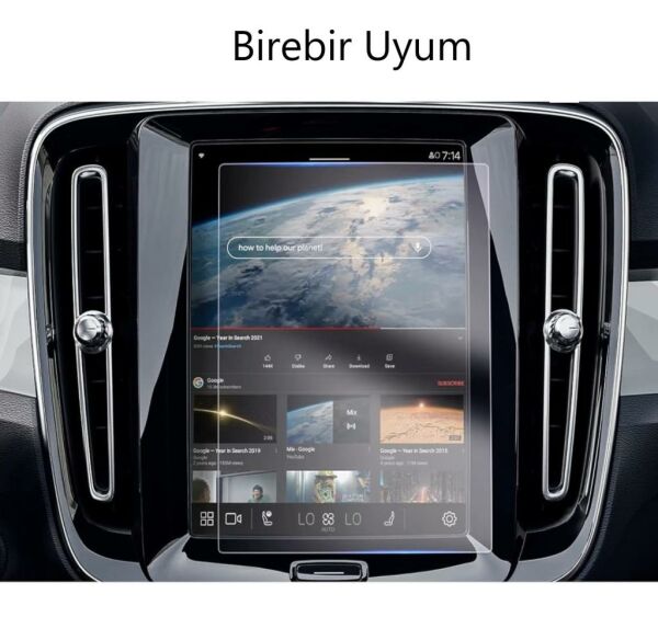 Volvo XC90 9 inç Mat Ekran Koruyucu Multimedya Navigasyon