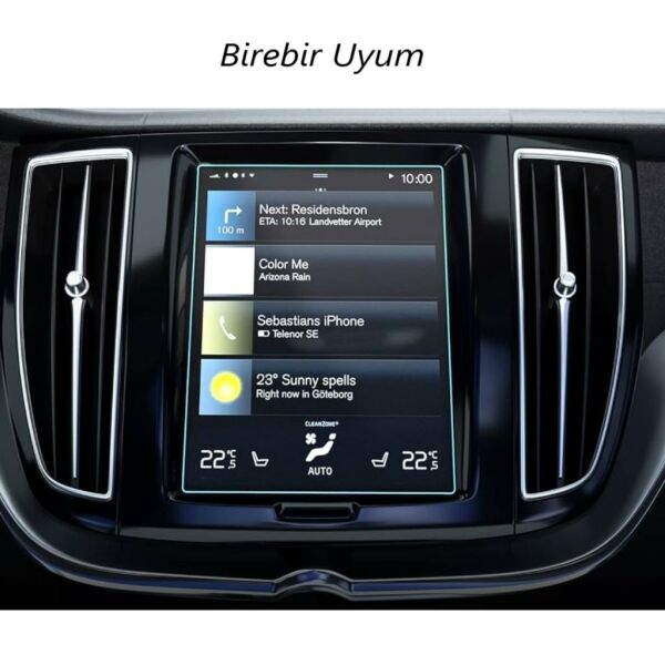 Volvo XC60 9 inç Ekran Koruyucu Multimedya Navigasyon Nano