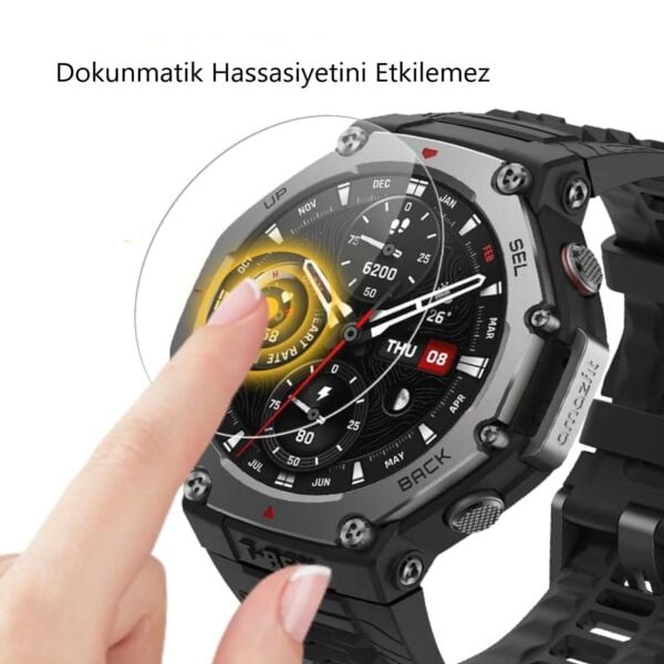 Amazfit T-Rex 3 Mat Ekran Koruyucu Anti Glare 2’li Set