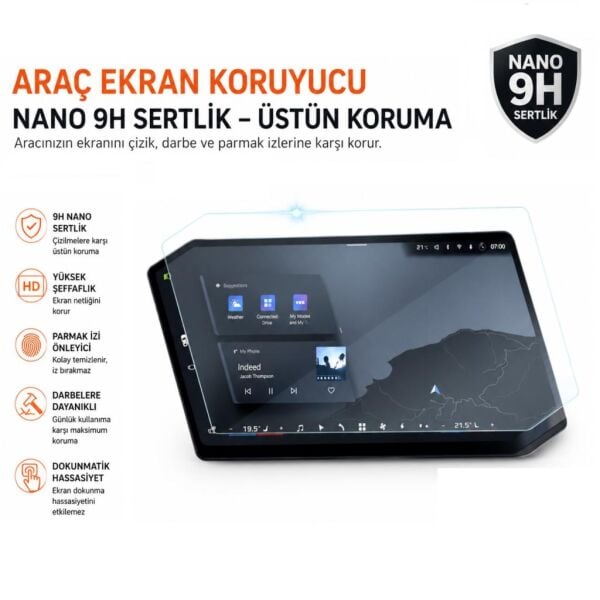 BMW iX3 Ekran Koruyucu 17.9 inç Multimedya Nano Parlak
