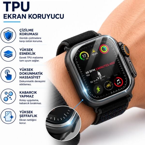 Haino Teko 15 Ekran Koruyucu TPU Şeffaf Film 2 Adet