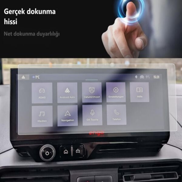 Toyota Proace City 10 inç Mat Ekran Koruyucu Multimedya