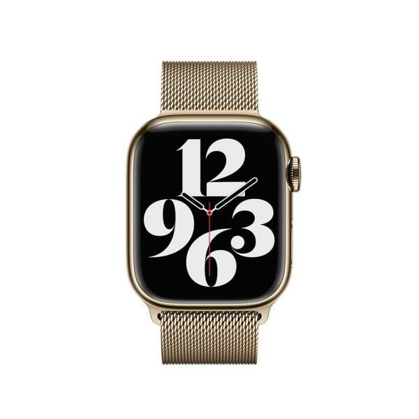 Apple Watch 7 Kordon 45mm Paslanmaz Çelik Manyetik Kapatmalı