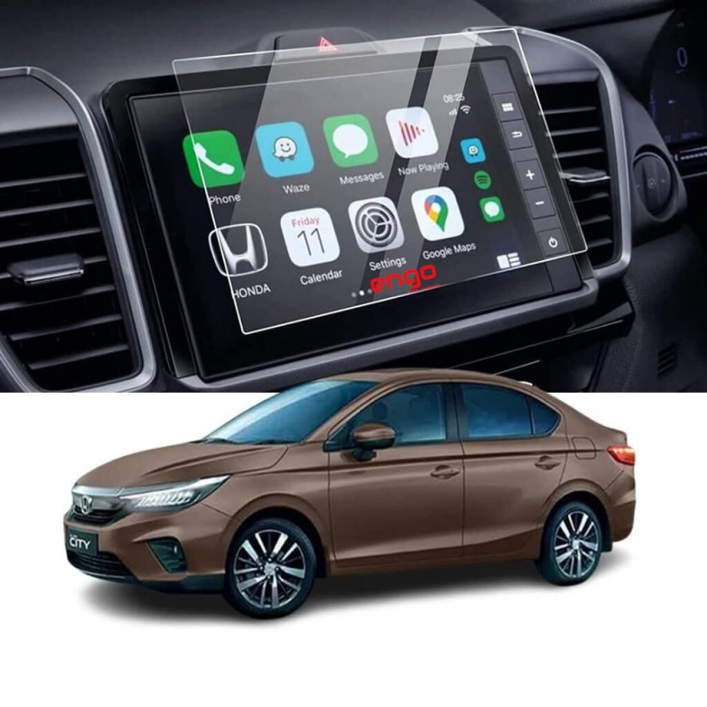 Honda City 8 inç Navigasyon Uyumlu Ekran Koruyucu Şeffaf Nano