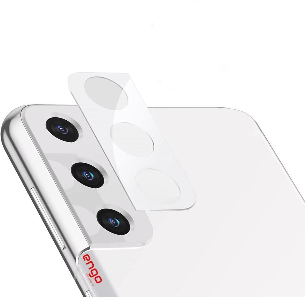 Samsung Galaxy S21 FE Kamera Koruyucu Temperli Koruma Beyaz