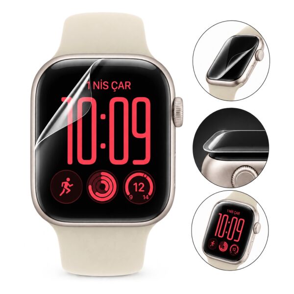 Apple Watch SE 3 40mm TPU Ekran Koruyucu 2’li Şeffaf Film
