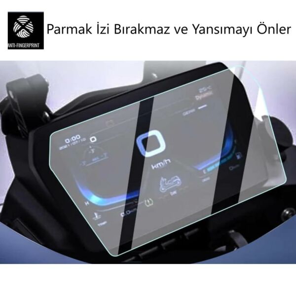 Voge 525 DSX Mat Ekran Koruyucu 7 inç Gösterge Paneli Şeffaf