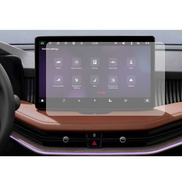 Skoda Kodiaq 10 inç Mat Ekran Koruyucu Multimedya Şeffaf
