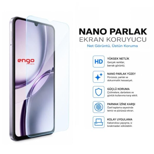 Tecno Spark Go 3 Ekran Koruyucu 9H Nano Parlak 6.75 inç
