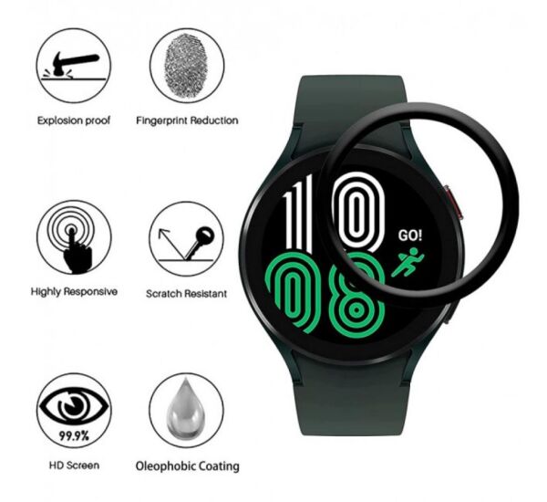 Samsung Galaxy Watch 4 46mm Ekran Koruyucu Temperli Flexible