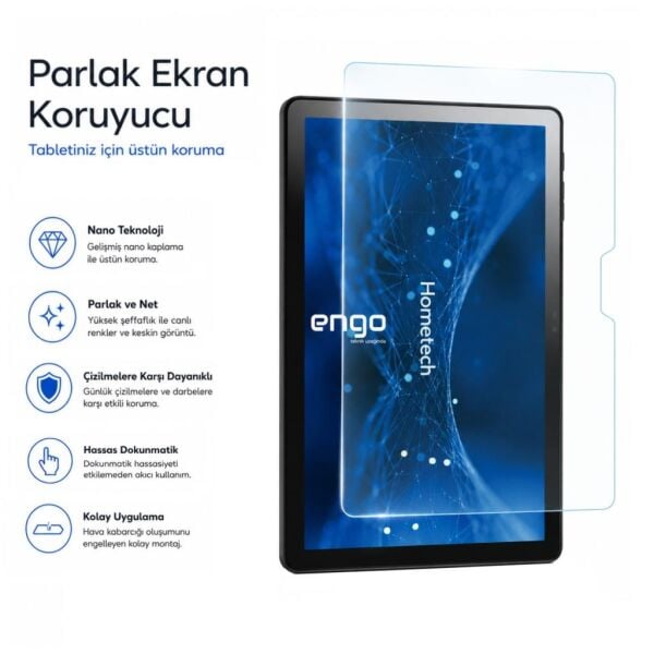Hometech Alfa 10XM Ekran Koruyucu 10.1 inç Nano Parlak