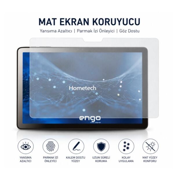 Hometech Alfa 10XM Mat Ekran Koruyucu 10.1 inç Nano Şeffaf