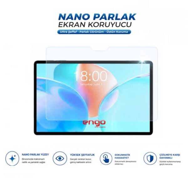 Teclast P50T Ekran Koruyucu 11 inç 9H Nano Parlak