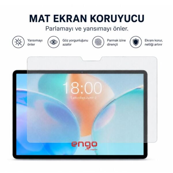 Teclast P50T Mat Ekran Koruyucu 11 inç 9H Nano Şeffaf