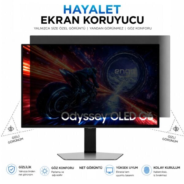Samsung Odyssey G6 27 inç Hayalet Ekran Koruyucu 9H Nano