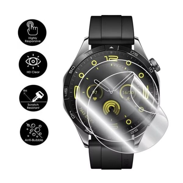 Huawei Watch GT 6 41mm Ekran Koruyucu TPU 2'li Şeffaf Film