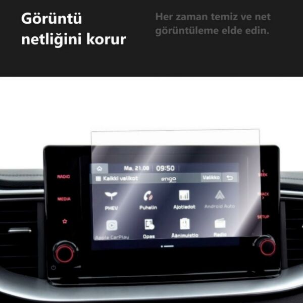 Kia Xceed 8 İnç Multimedya Ekran Koruyucu Nano Şeffaf