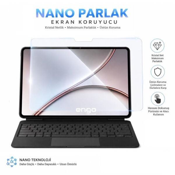 OnePlus Pad 4 Ekran Koruyucu 13.2 inç 9H Nano Parlak