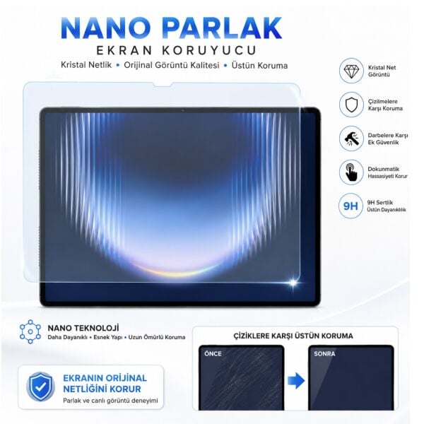 Huawei MatePad Pro Max Ekran Koruyucu 13.2 inç Nano Parlak