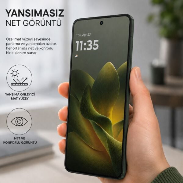 Motorola Edge 70 Mat Ekran Koruyucu 9H Nano 6.67 inç