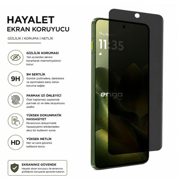 Motorola Edge 70 Hayalet Ekran Koruyucu 9H Nano 6.67 inç
