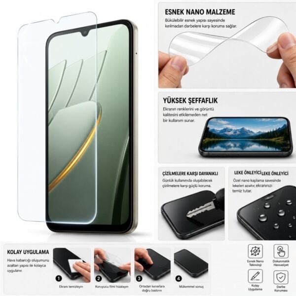 Poco C81 Pro Ekran Koruyucu 9H Nano Parlak 6.9 inç