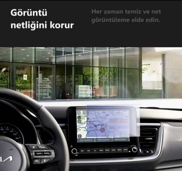 Kia Stonic 8 İnç Multimedya Ekran Koruyucu Nano Şeffaf