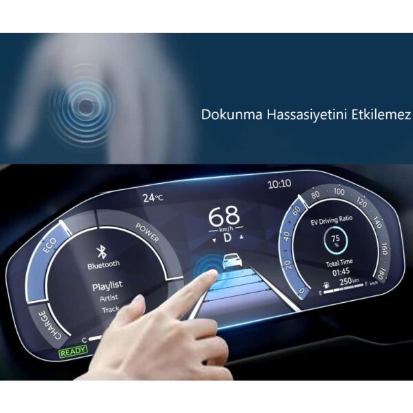 Toyota Yaris Hybrid 12.3'' Mat Ekran Koruyucu Gösterge 2025