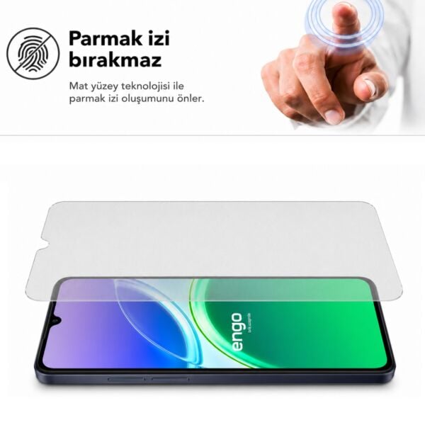 Vivo Y05 Mat Ekran Koruyucu 6.74 inç 9H Nano Şeffaf