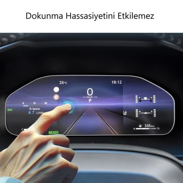 Toyota Corolla Hatchback Ekran Koruyucu Hybrid 12.3 Gösterge