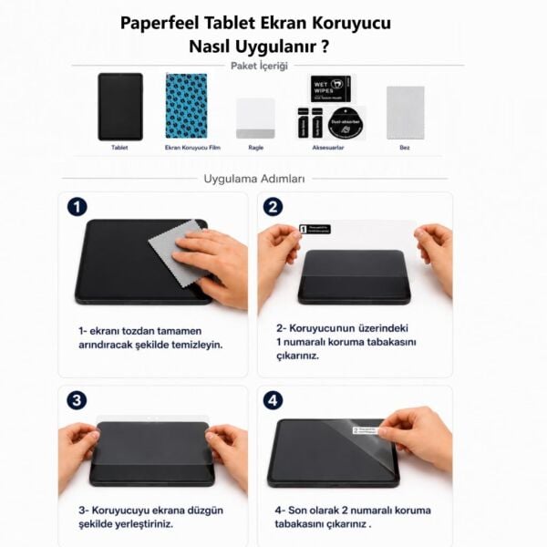 Tecno Megapad Se Paperfeel Ekran Koruyucu 11 inç 9H Nano