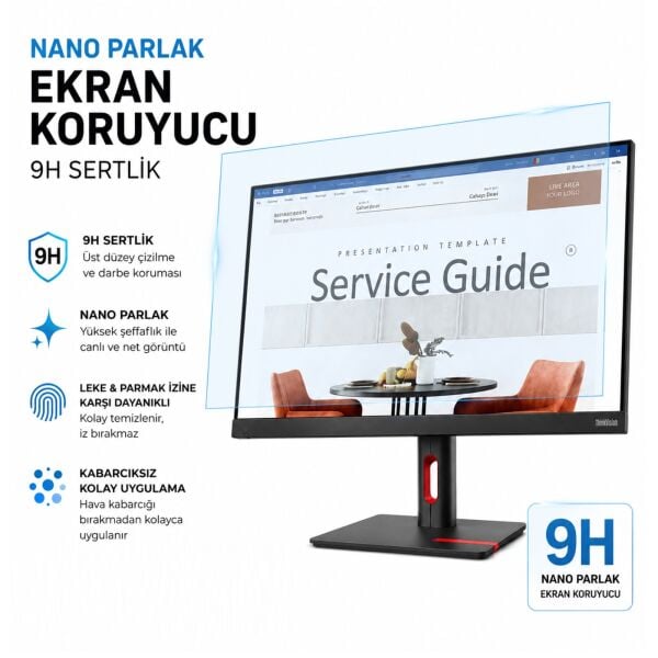 Lenovo ThinkVision S24i-30 Ekran Koruyucu 23.8 inç Parlak