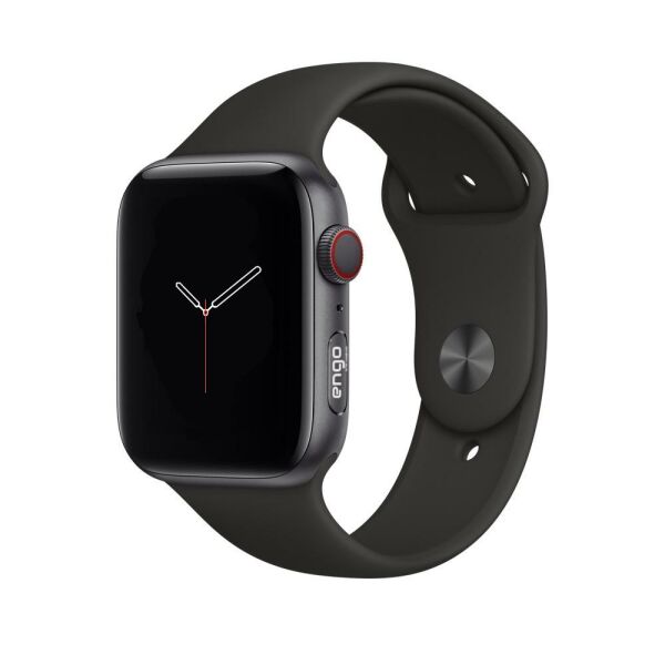 Apple Watch Kordon Watch 7 Spor Kordon Silikon 41mm Siyah