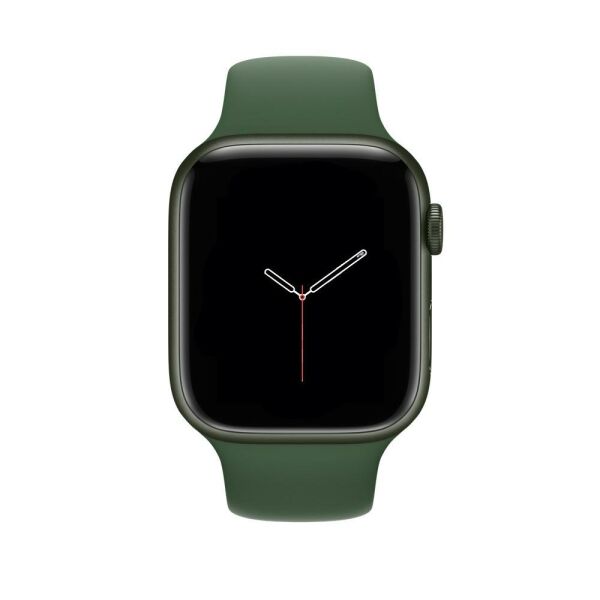 Apple Watch Kordon Watch 7 Spor Kordon Silikon 41mm Yeşil